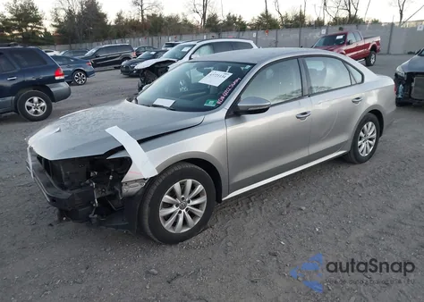 2012 Volkswagen Passat 2.5L S from USA, damaged, VIN 1VWAP7A37CC006766